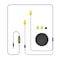 Plugfones Plugfones Guardian Plus 29 dB Nylon/Silicone/Soft Foam 3.5 MM Jack Earplugs/Earphones w/Mic Yellow 1 PGP-UY - alternate 7